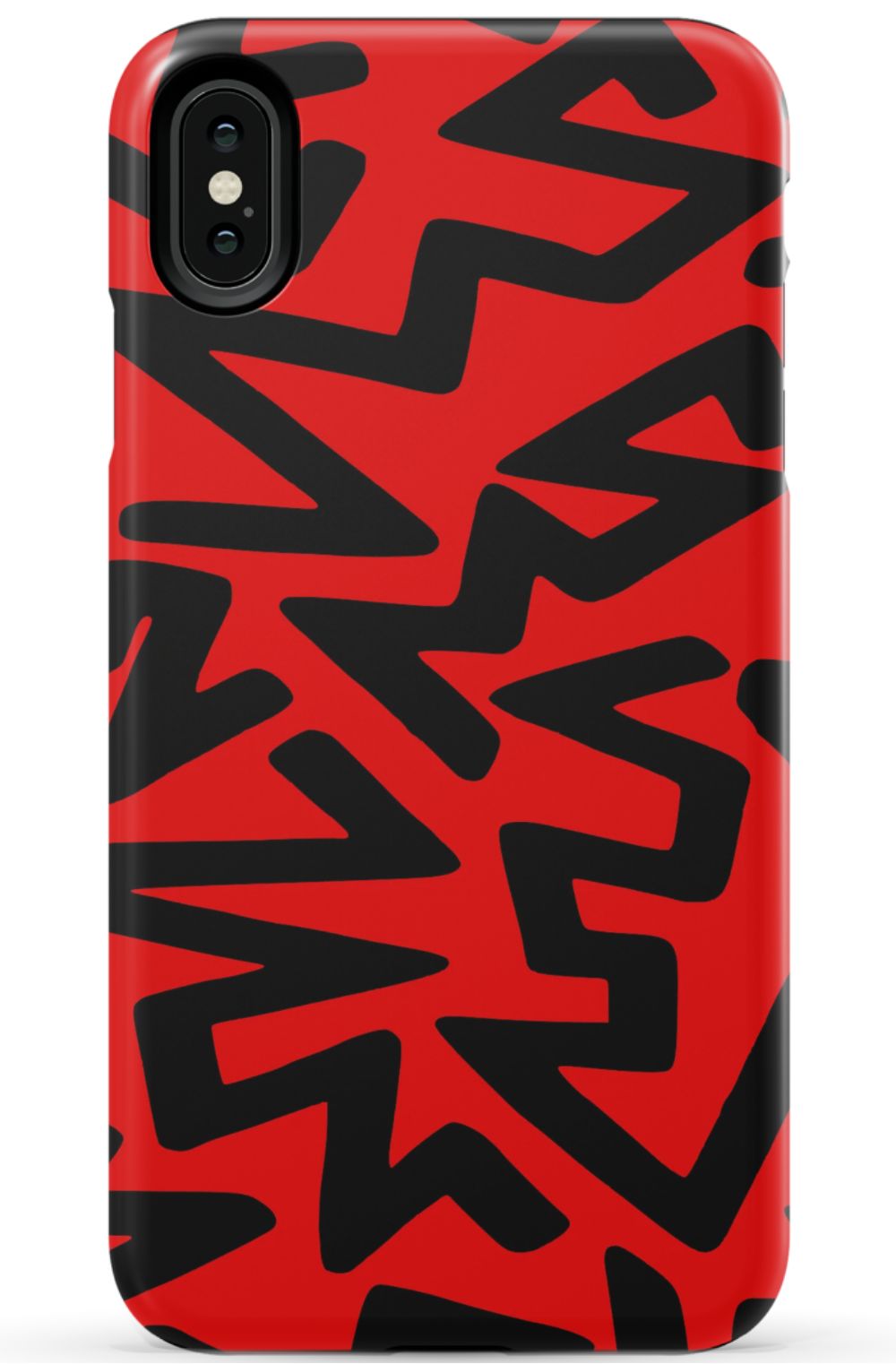 Red Abstract Shapes Phone Case - B7Cases