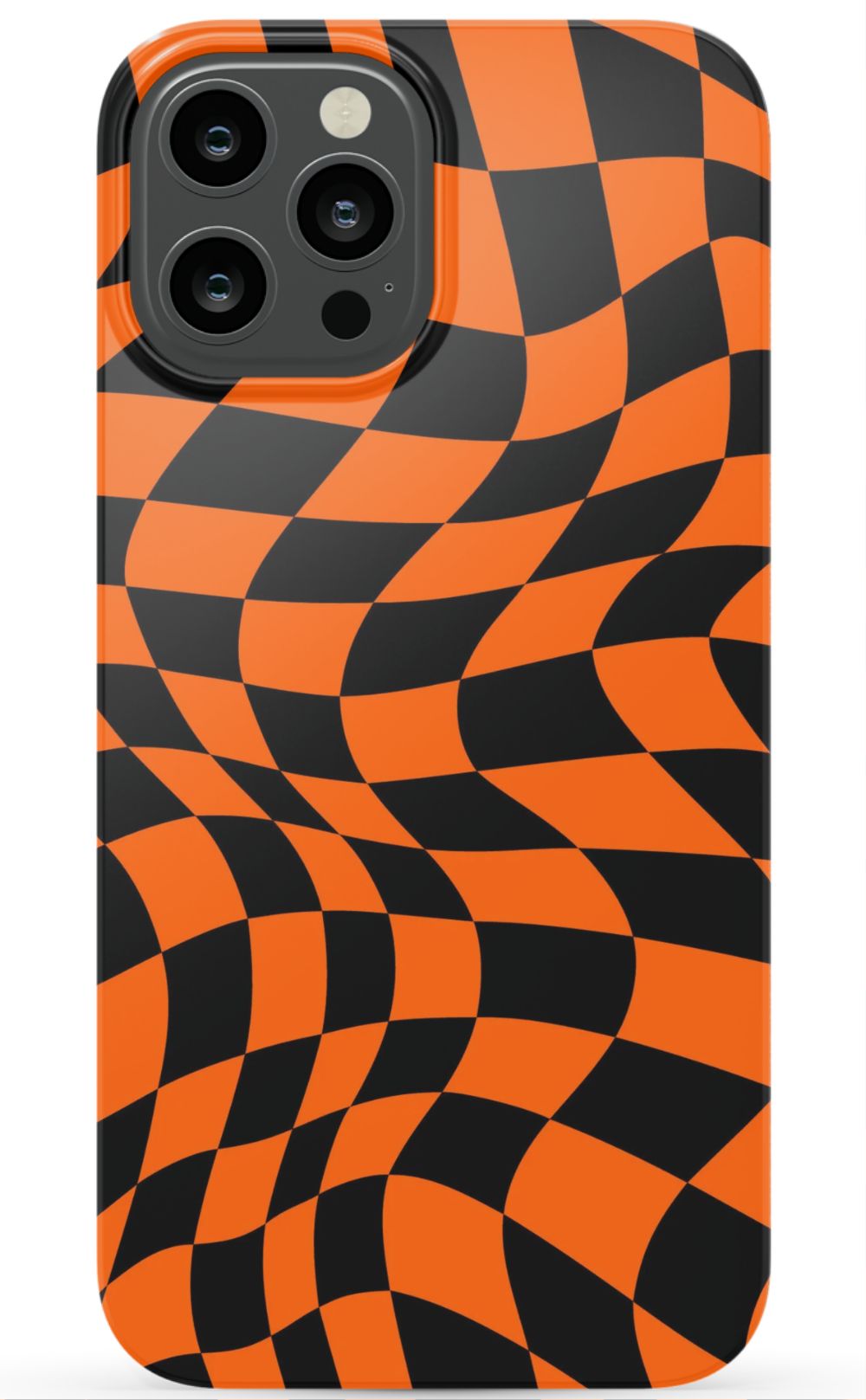 Orange Black Checkered Phone Case - B7Cases
