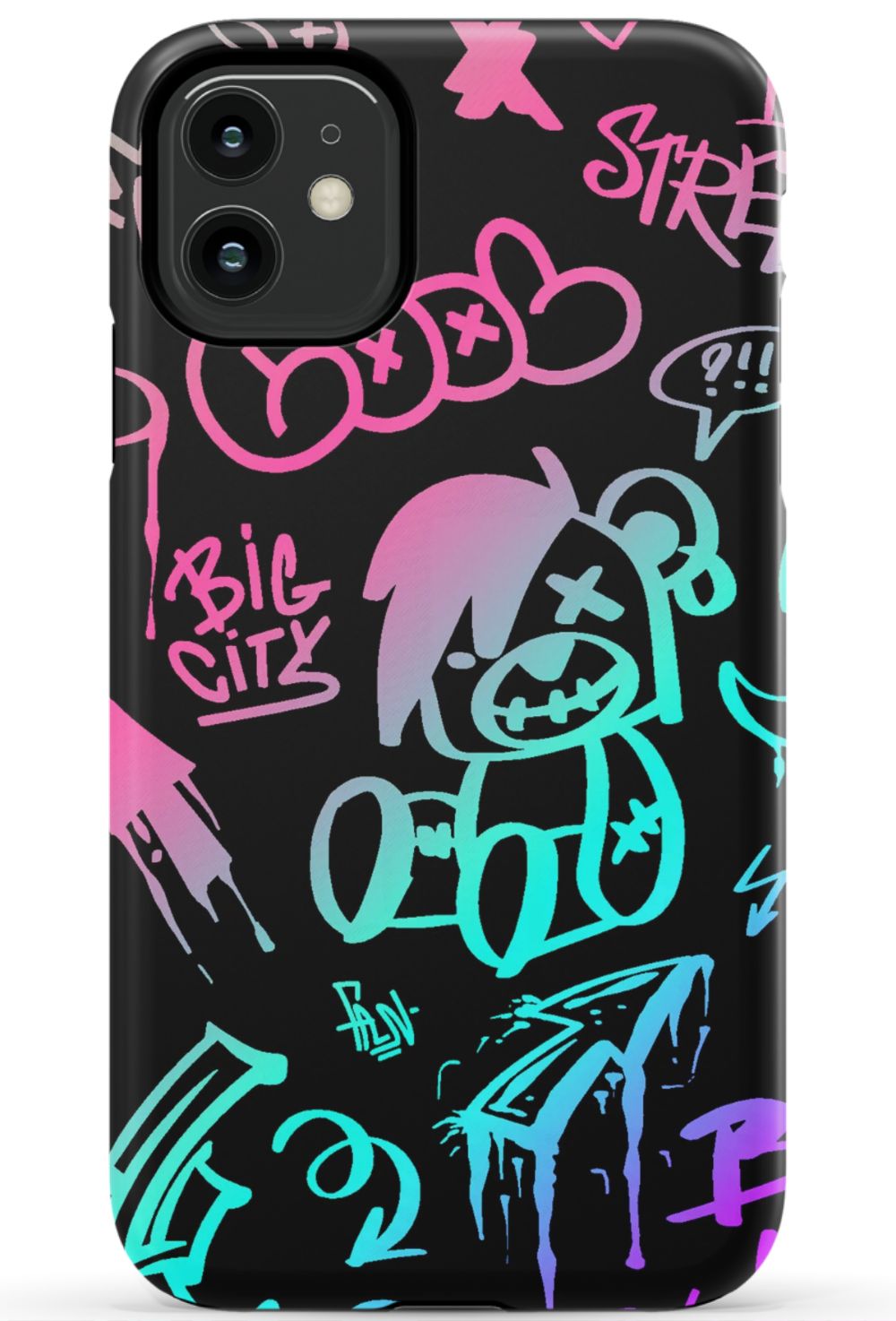 Neon Stickers Graffiti Phone Case - B7Cases