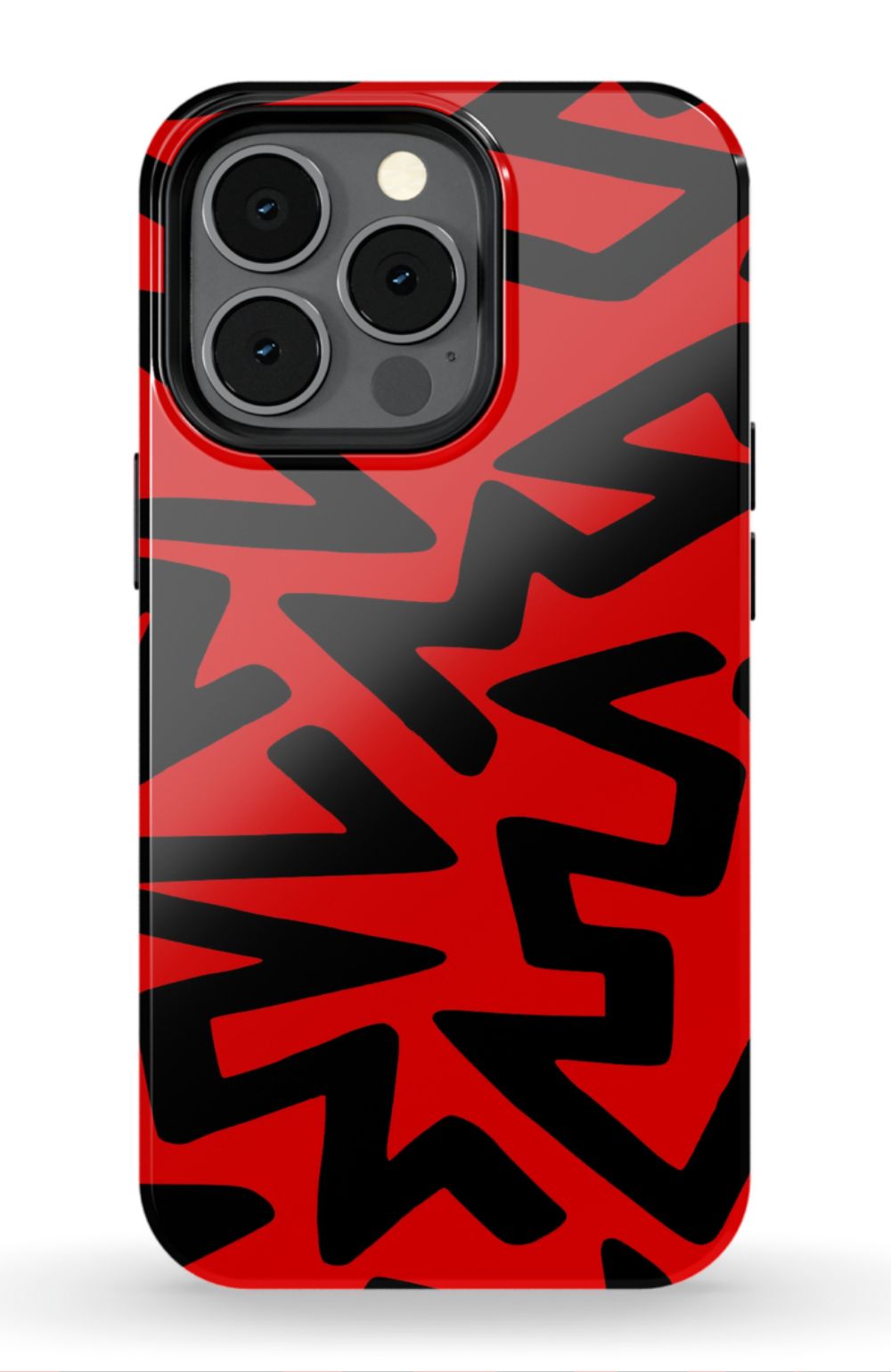 Red Abstract Shapes Phone Case - B7Cases