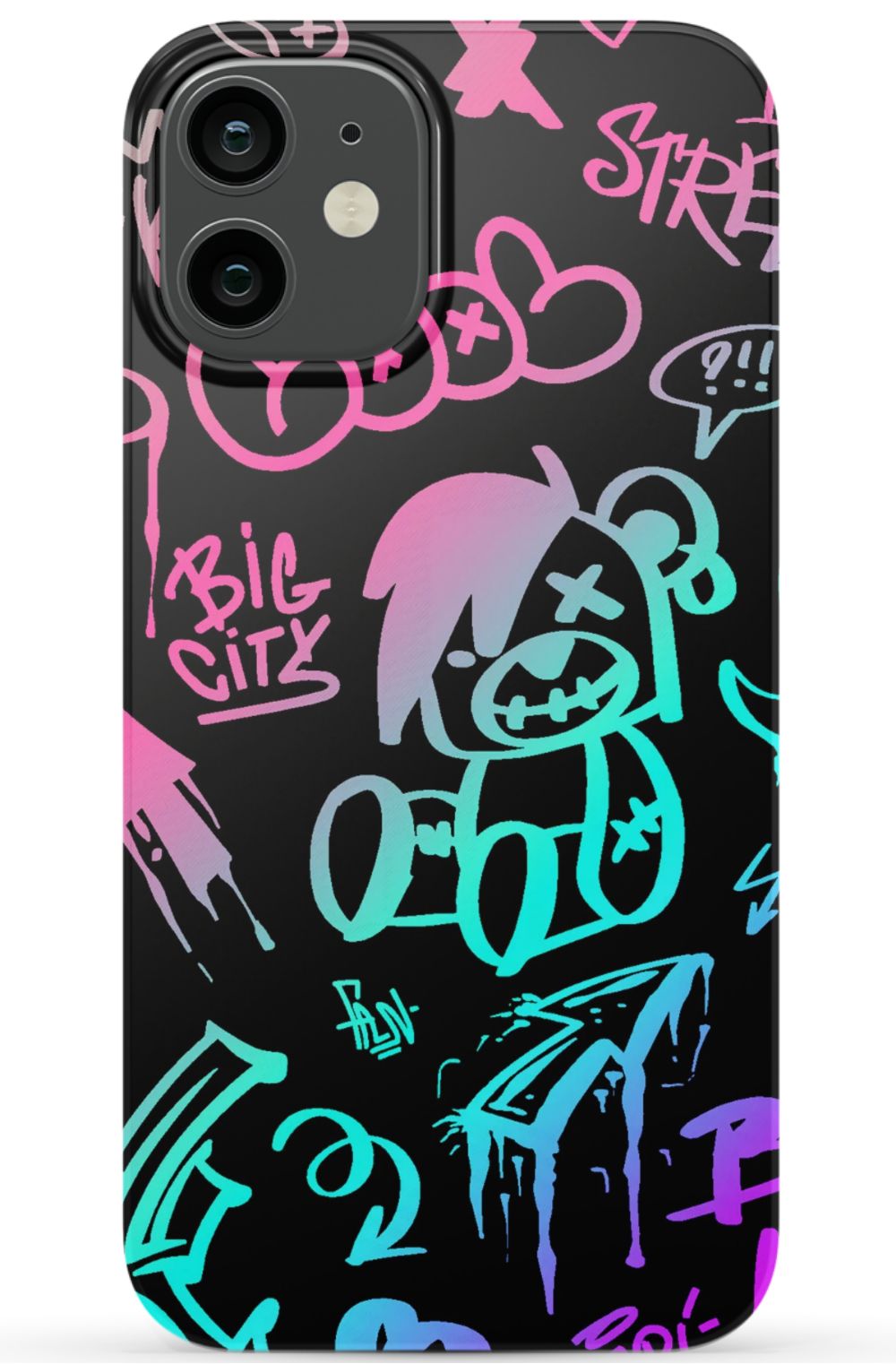Neon Stickers Graffiti Phone Case - B7Cases