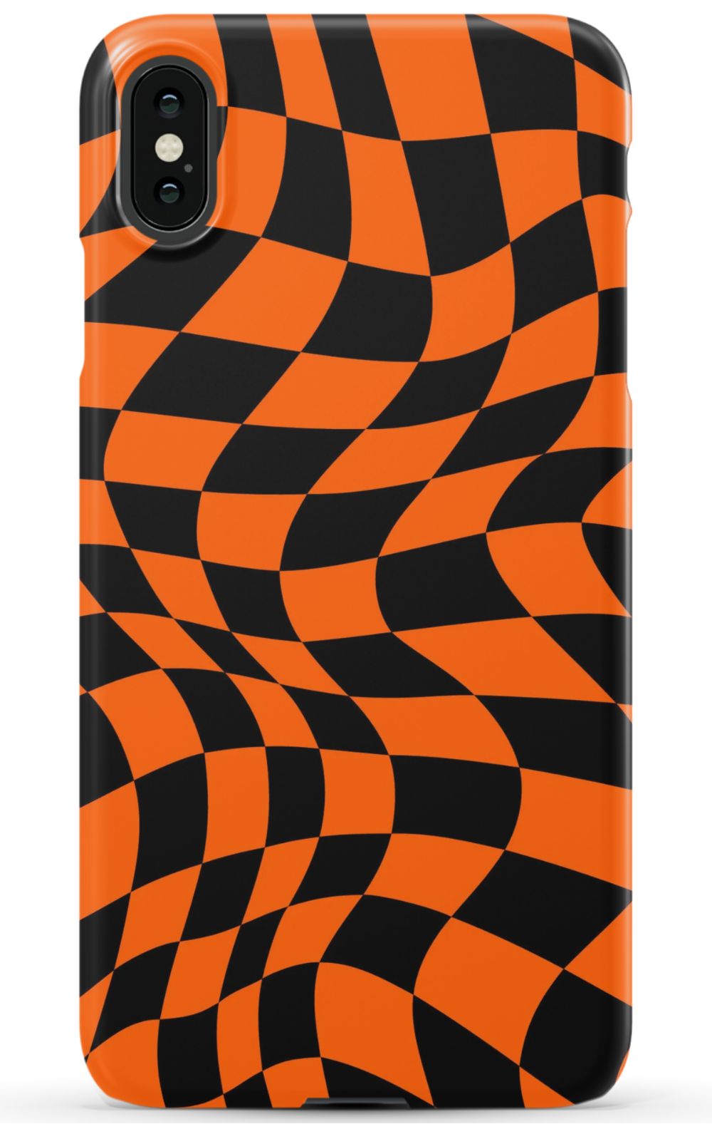 Orange Black Checkered Phone Case - B7Cases