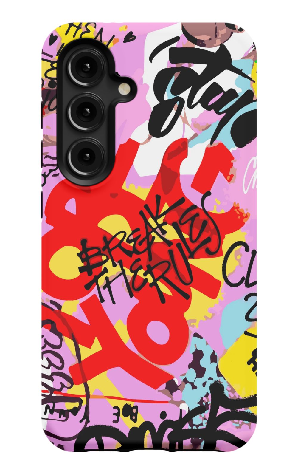 Break The Rules Graffiti Phone Case - B7Cases