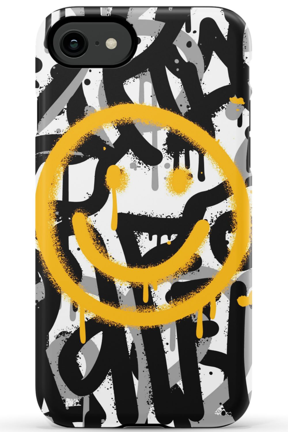 Sprayed Smiley Graffiti Phone Case - B7Cases