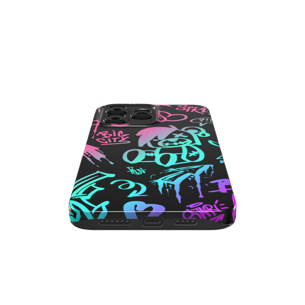 Neon Stickers Graffiti Phone Case - B7Cases