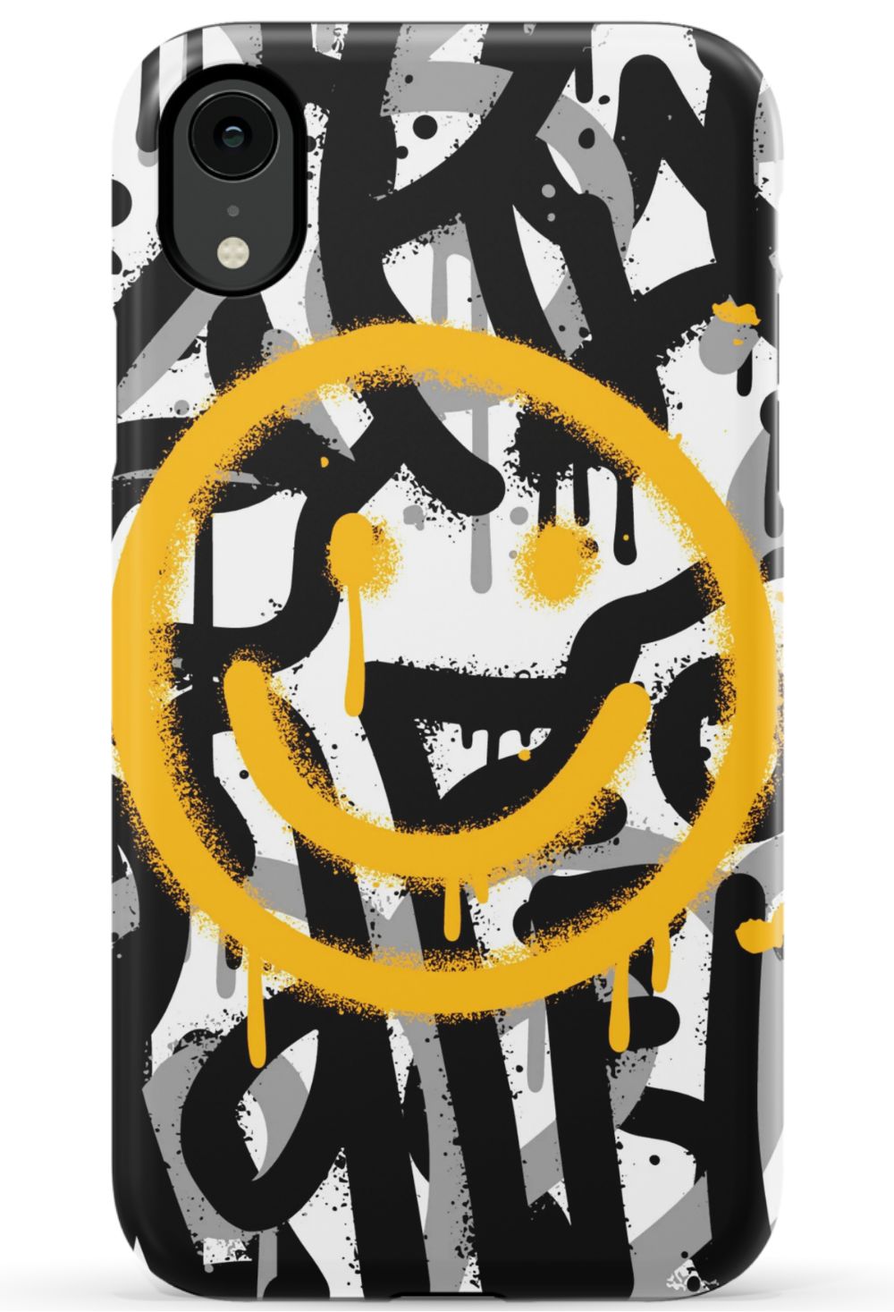 Sprayed Smiley Graffiti Phone Case - B7Cases