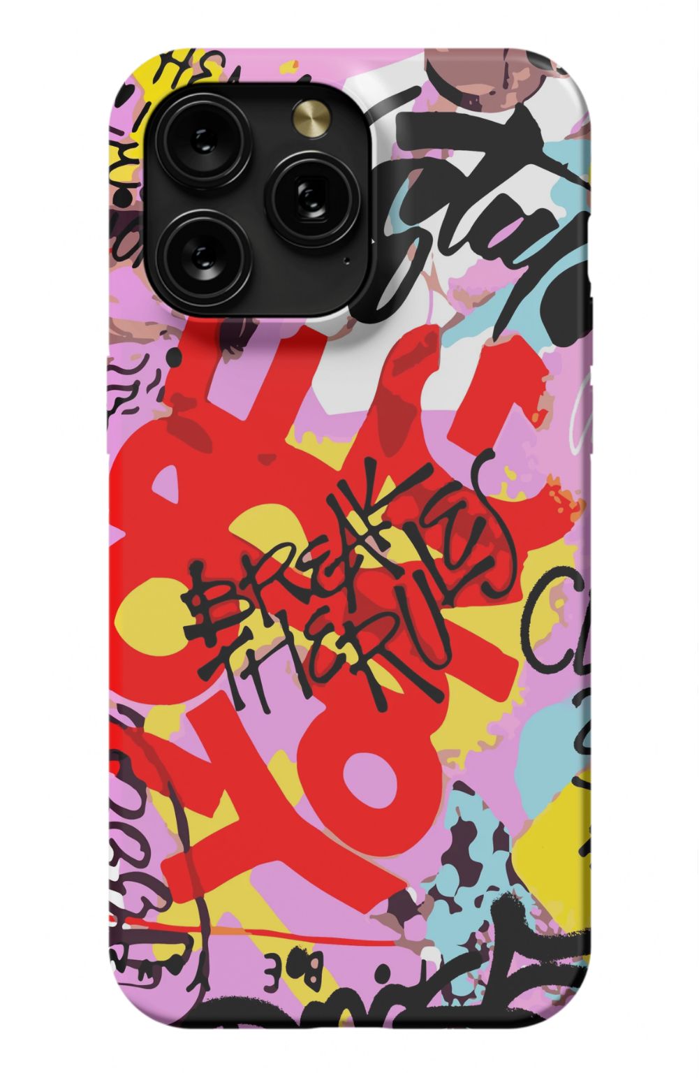 Break The Rules Graffiti Phone Case - B7Cases