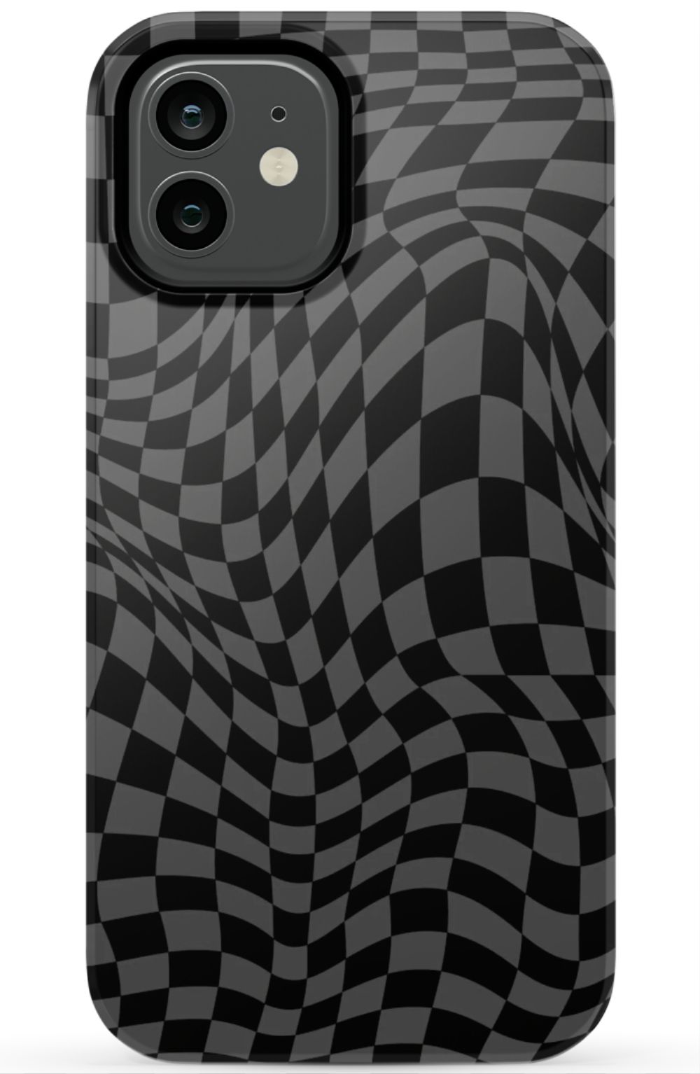 Gray Distorted Checkered Phone Case - B7Cases