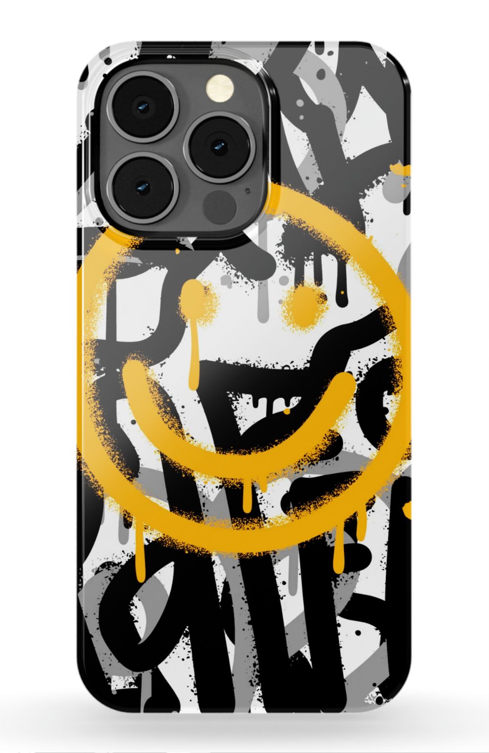 Sprayed Smiley Graffiti Phone Case - B7Cases