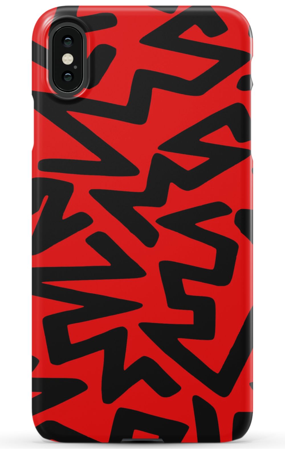 Red Abstract Shapes Phone Case - B7Cases