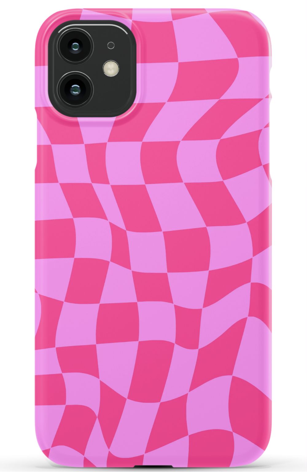Pink Distorted Checkered Phone Case - B7Cases