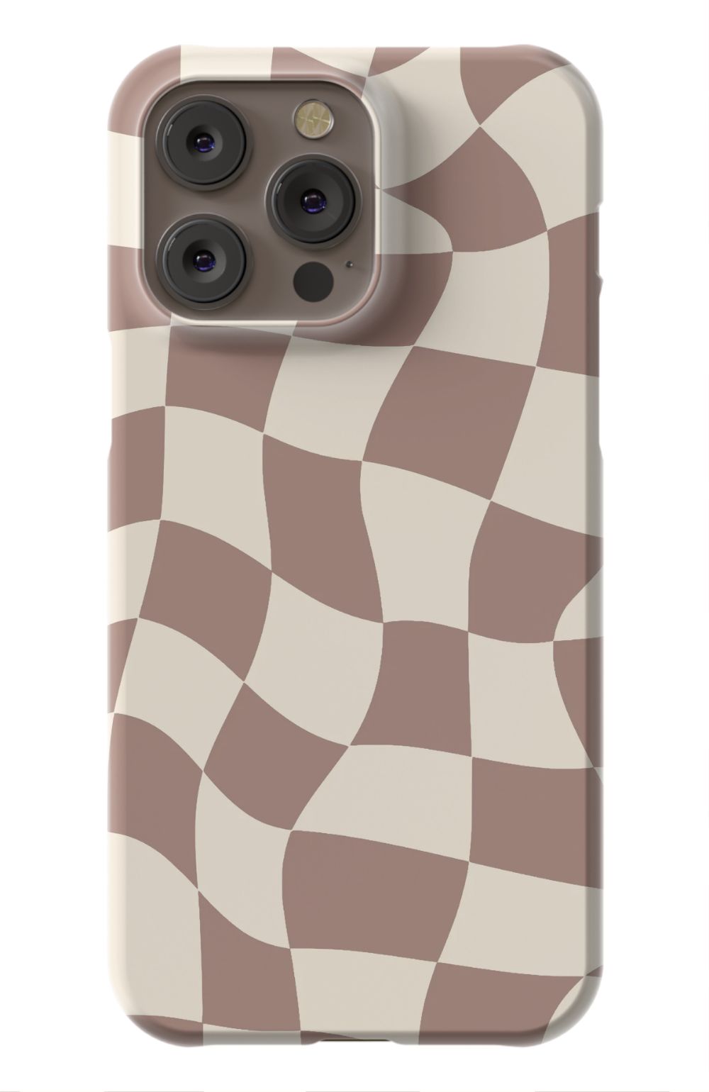 Light Brown Checkered Phone Case - B7Cases