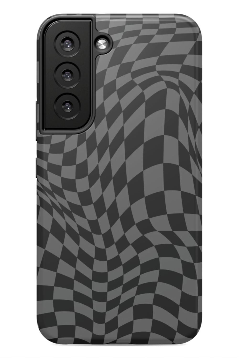 Gray Distorted Checkered Phone Case - B7Cases