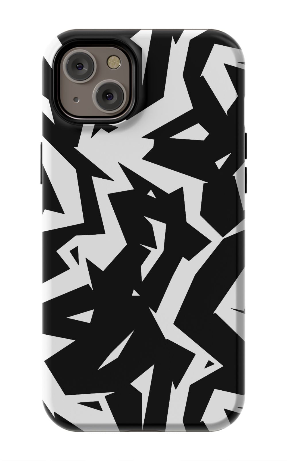 Black White Fragments Phone Case - B7Cases