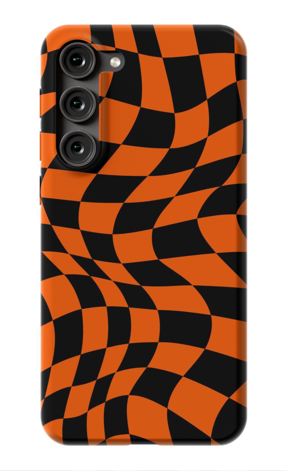 Orange Black Checkered Phone Case - B7Cases