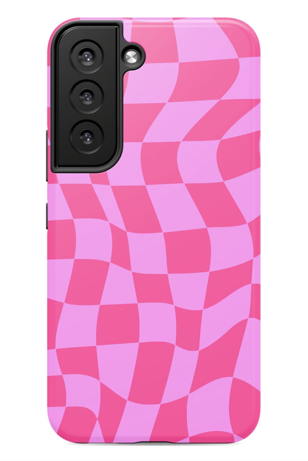 Pink Distorted Checkered Phone Case - B7Cases