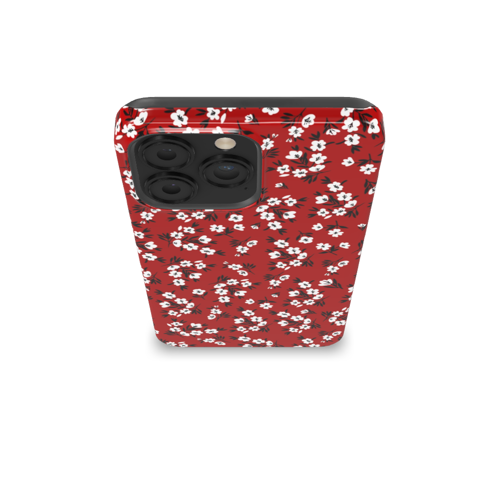 Red Blooming Phone Case - B7Cases