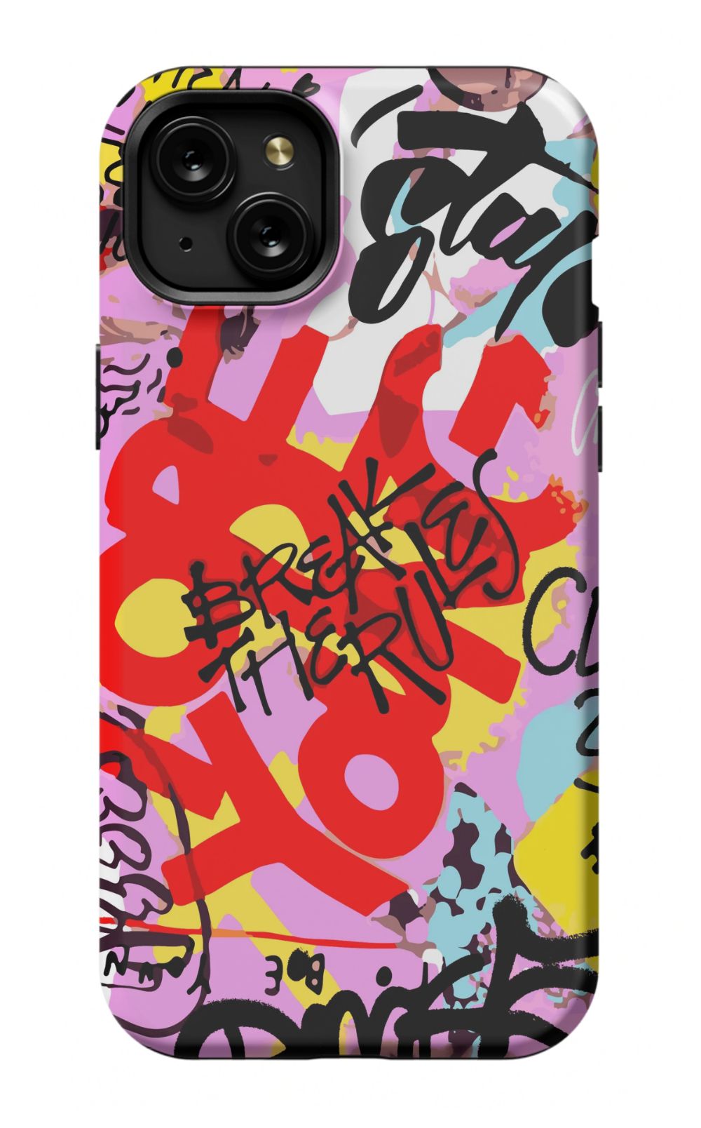 Break The Rules Graffiti Phone Case - B7Cases