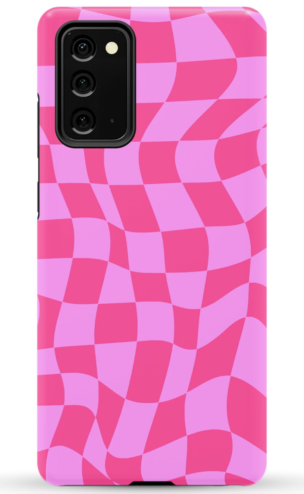 Pink Distorted Checkered Phone Case - B7Cases