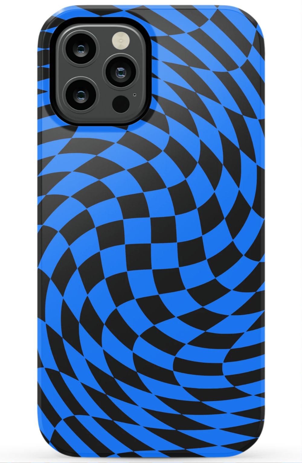 Twisted Blue Checkered Phone Case - B7Cases