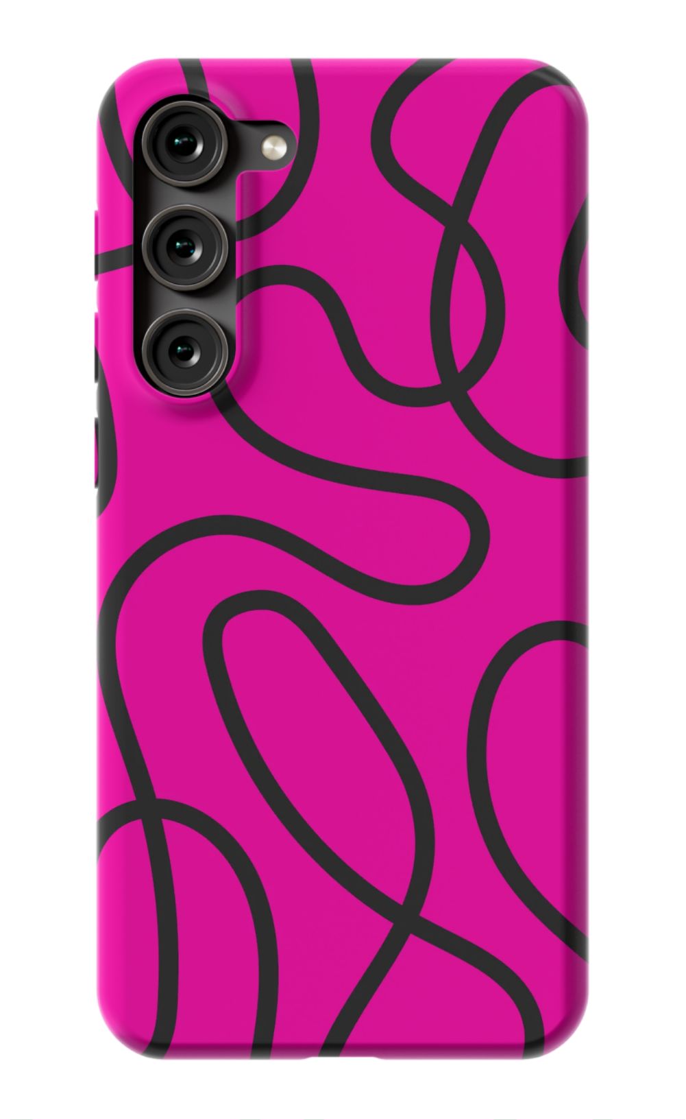 Pink Abstract Squiggles Phone Case - B7Cases