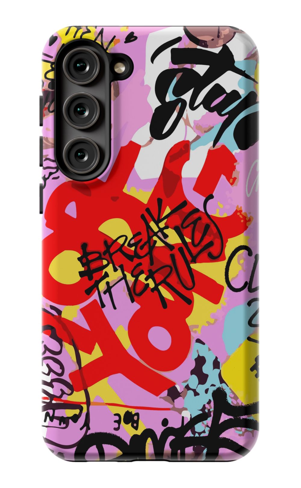 Break The Rules Graffiti Phone Case - B7Cases