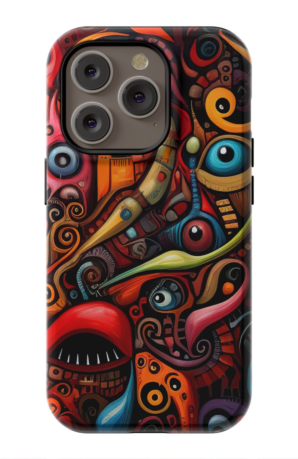 Psychedelic Eyes Graffiti Phone Case - B7Cases