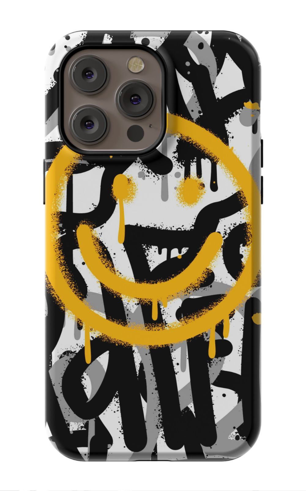 Sprayed Smiley Graffiti Phone Case - B7Cases