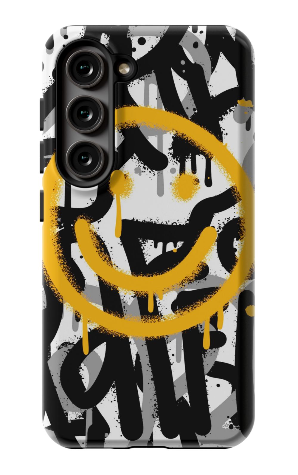 Sprayed Smiley Graffiti Phone Case - B7Cases