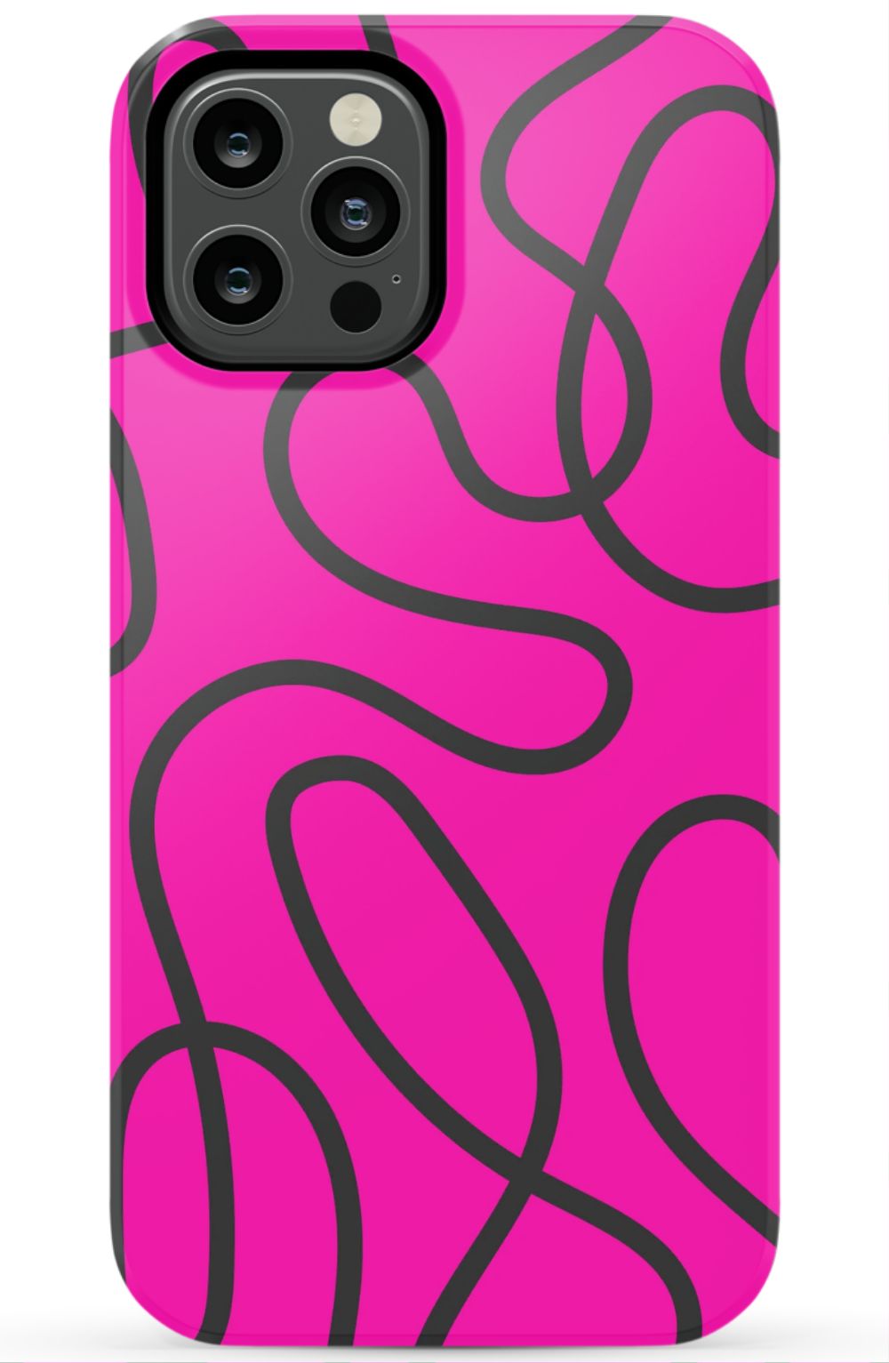 Pink Abstract Squiggles Phone Case - B7Cases