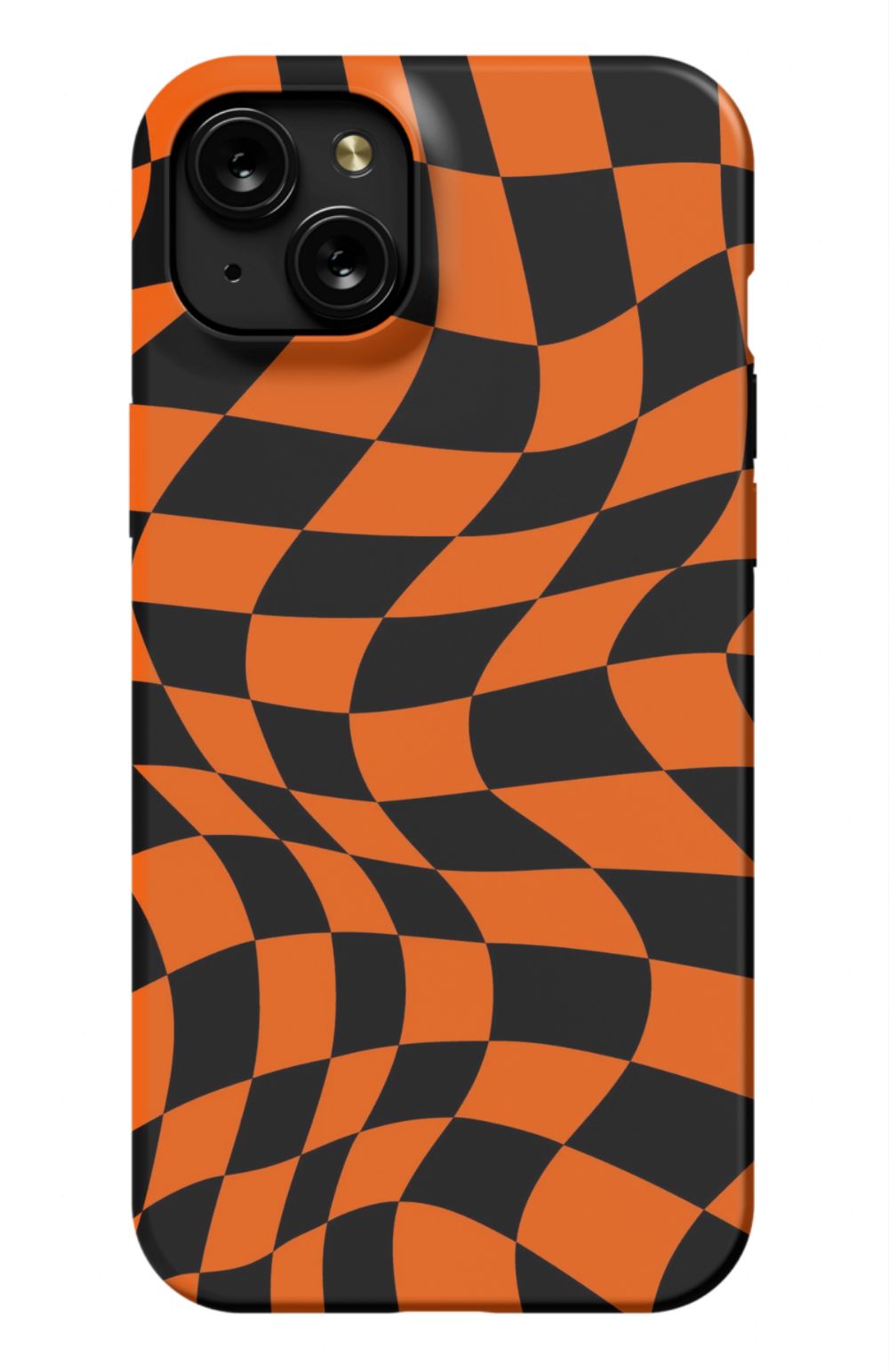 Orange Black Checkered Phone Case - B7Cases