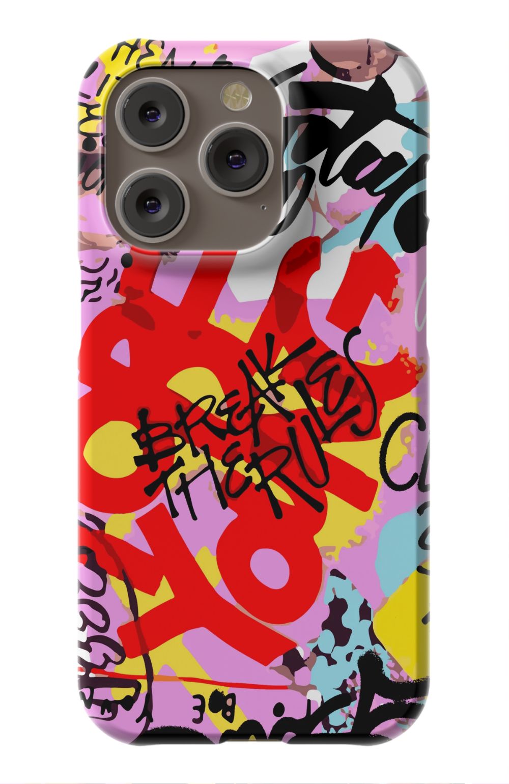 Break The Rules Graffiti Phone Case - B7Cases