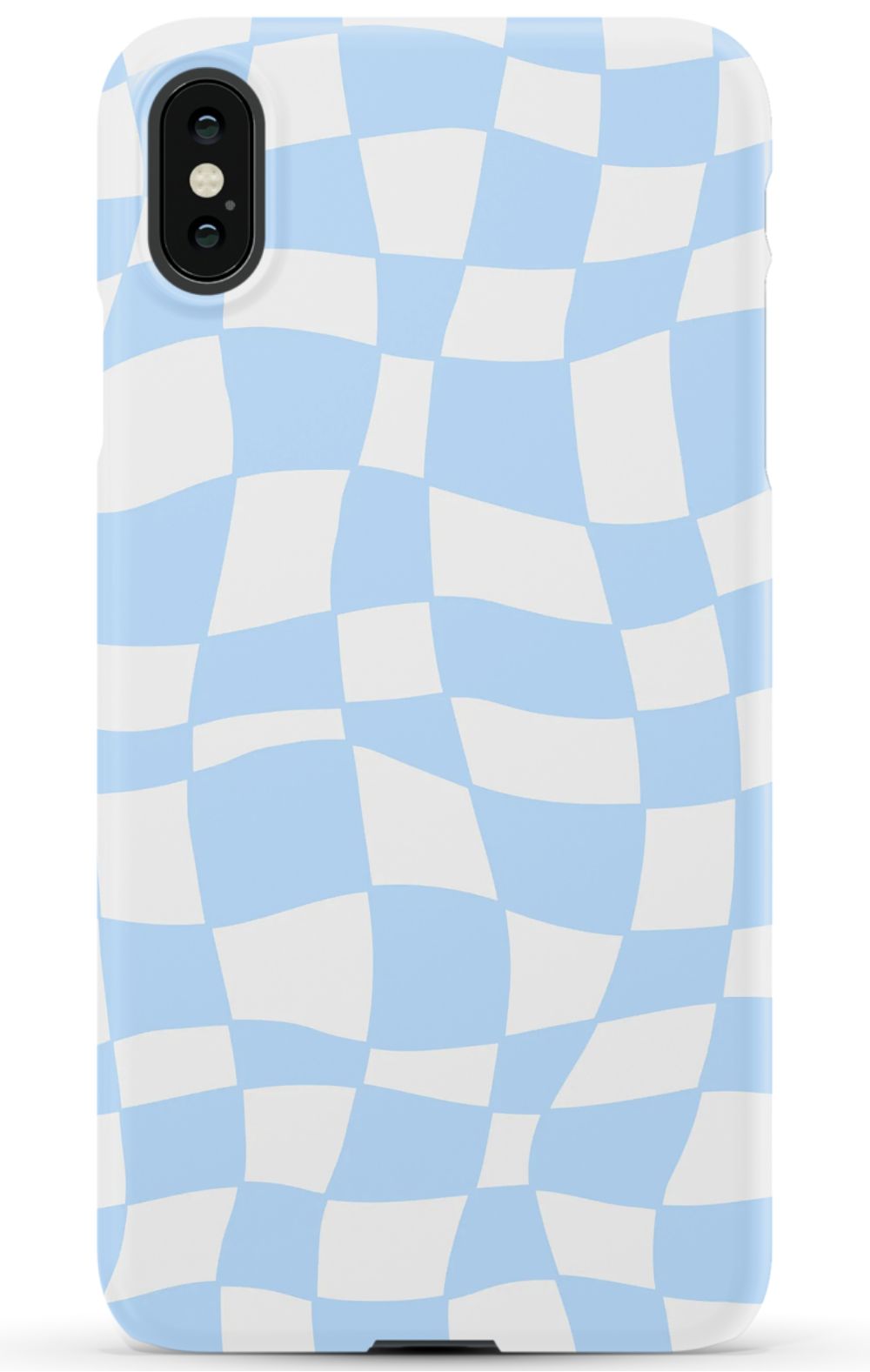 Light Blue Checkered Phone Case - B7Cases