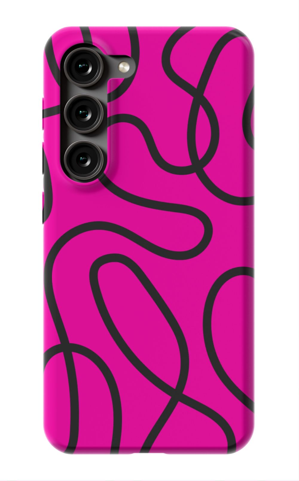 Pink Abstract Squiggles Phone Case - B7Cases