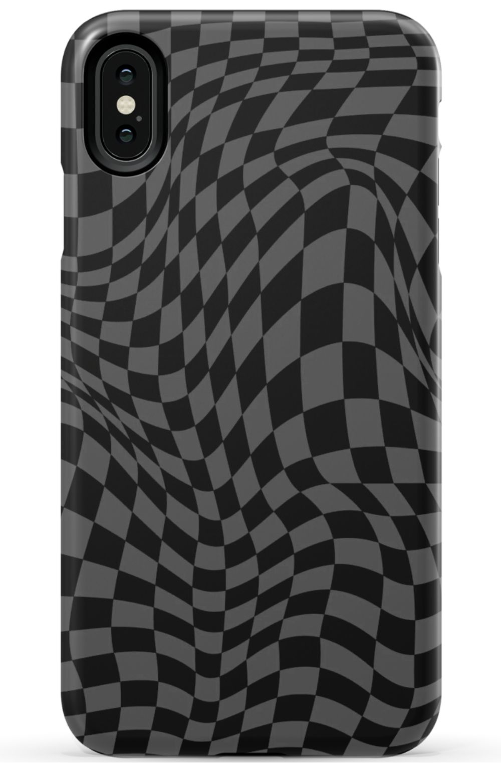 Gray Distorted Checkered Phone Case - B7Cases