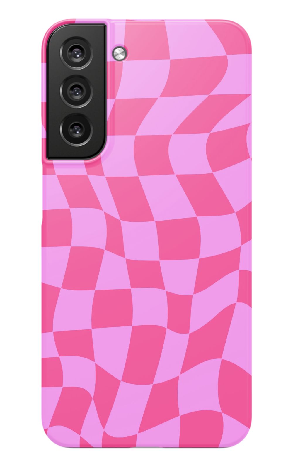 Pink Distorted Checkered Phone Case - B7Cases