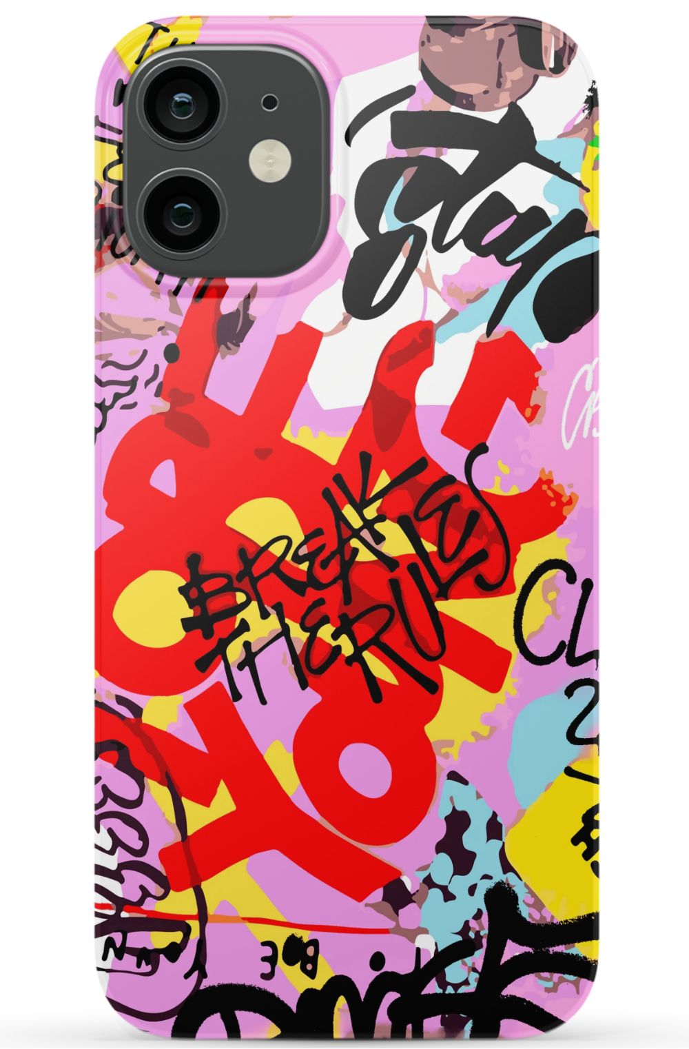 Break The Rules Graffiti Phone Case - B7Cases