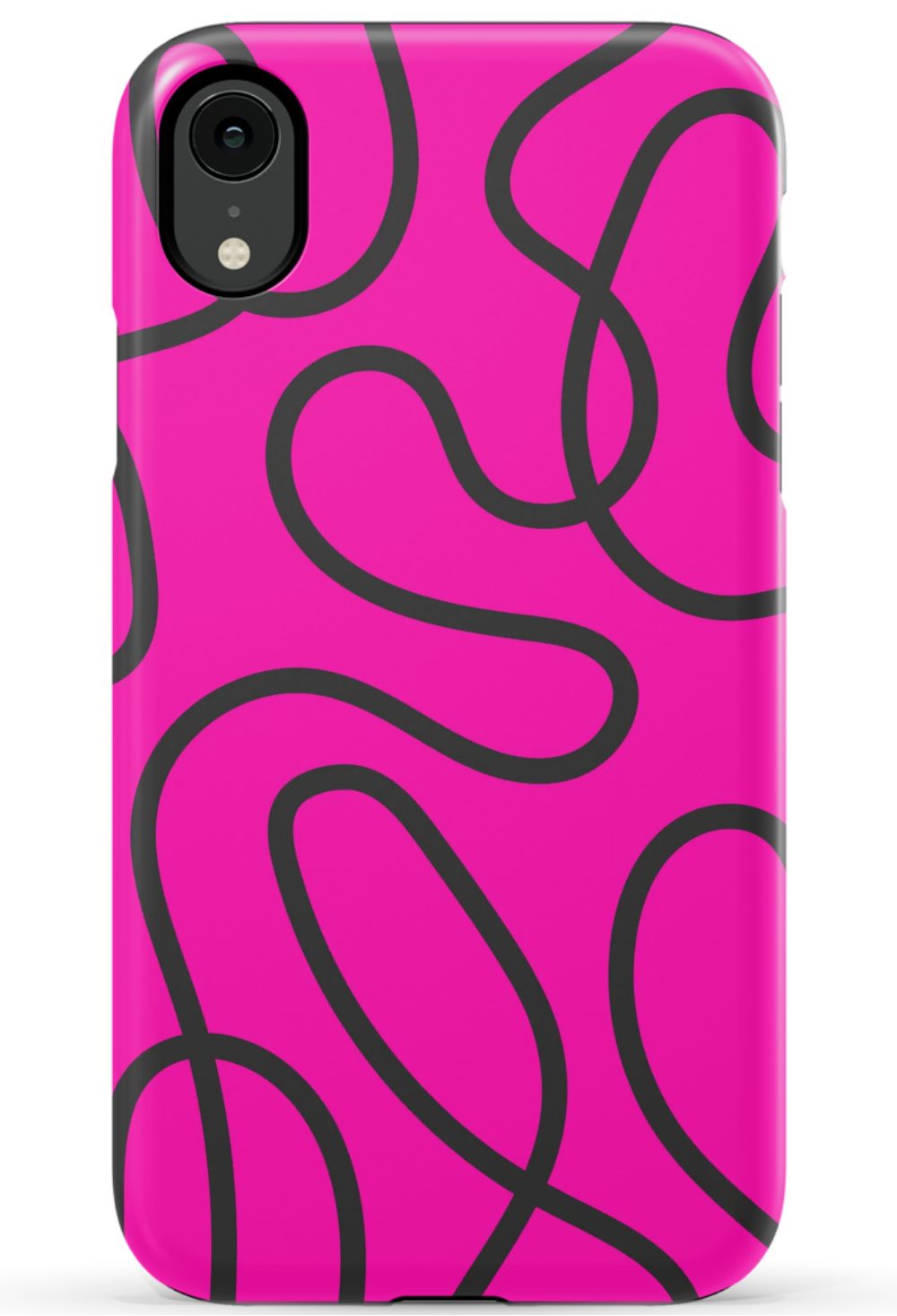 Pink Abstract Squiggles Phone Case - B7Cases