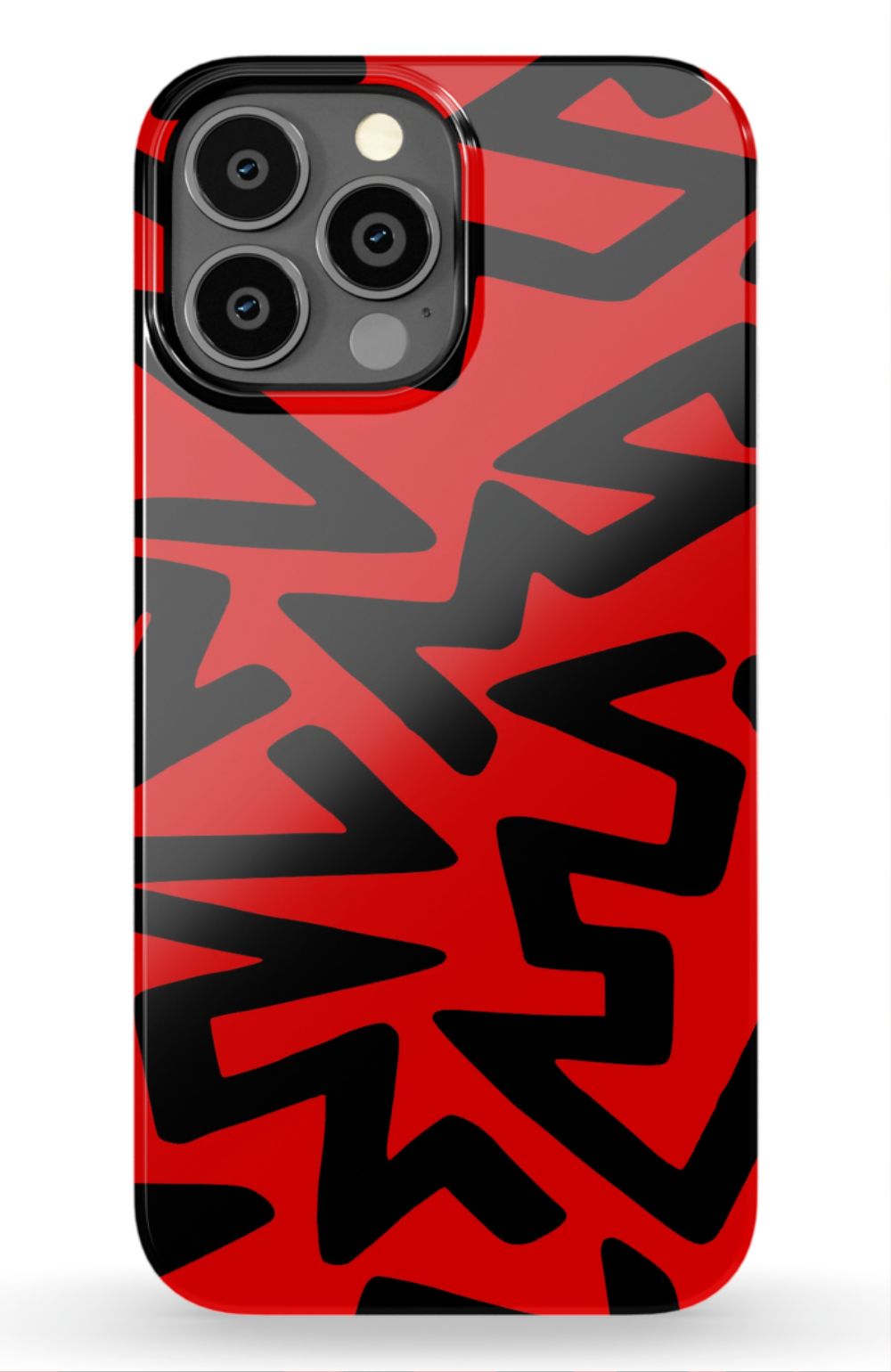 Red Abstract Shapes Phone Case - B7Cases