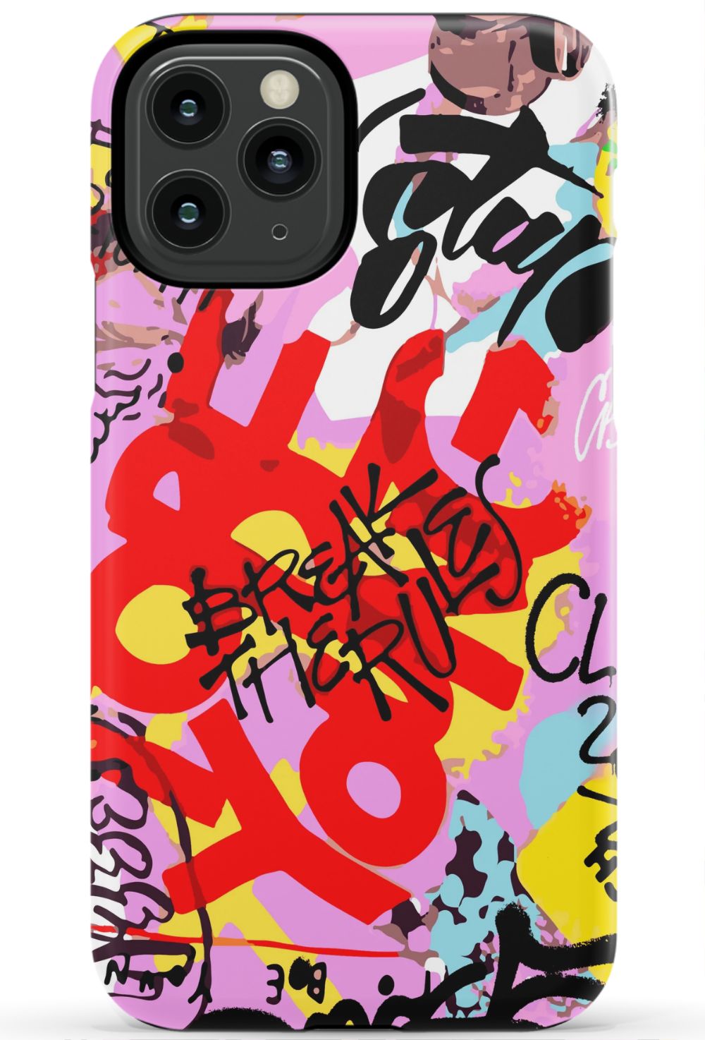 Break The Rules Graffiti Phone Case - B7Cases