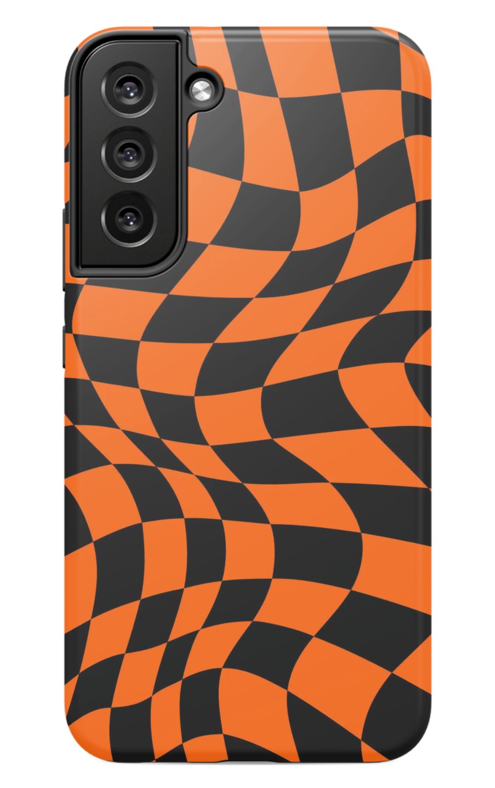 Orange Black Checkered Phone Case - B7Cases