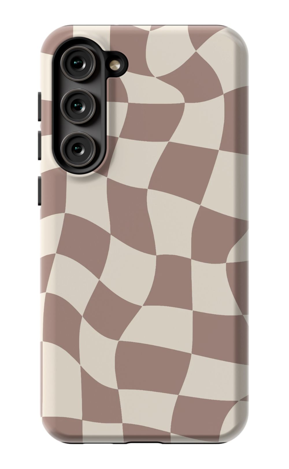 Light Brown Checkered Phone Case - B7Cases
