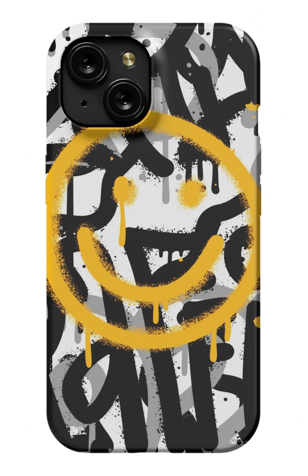 Sprayed Smiley Graffiti Phone Case - B7Cases