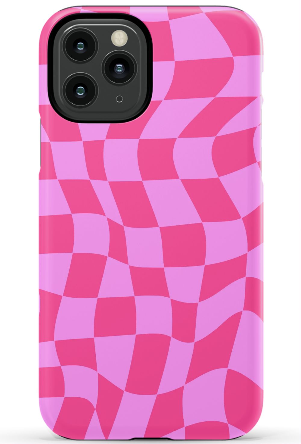 Pink Distorted Checkered Phone Case - B7Cases