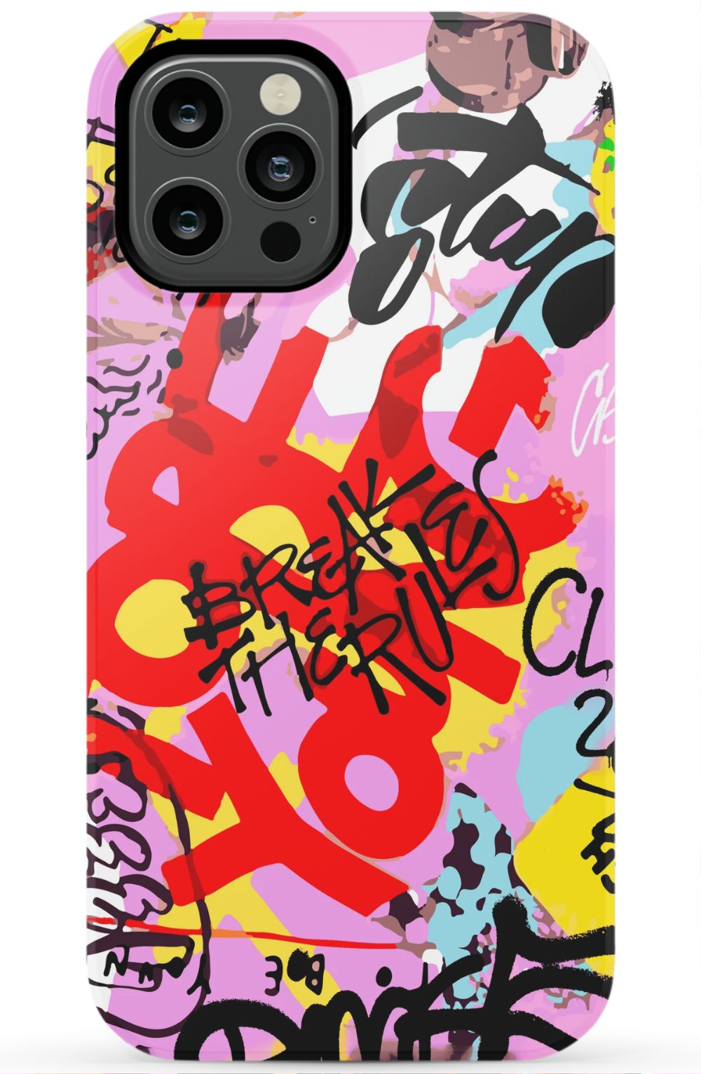 Break The Rules Graffiti Phone Case - B7Cases