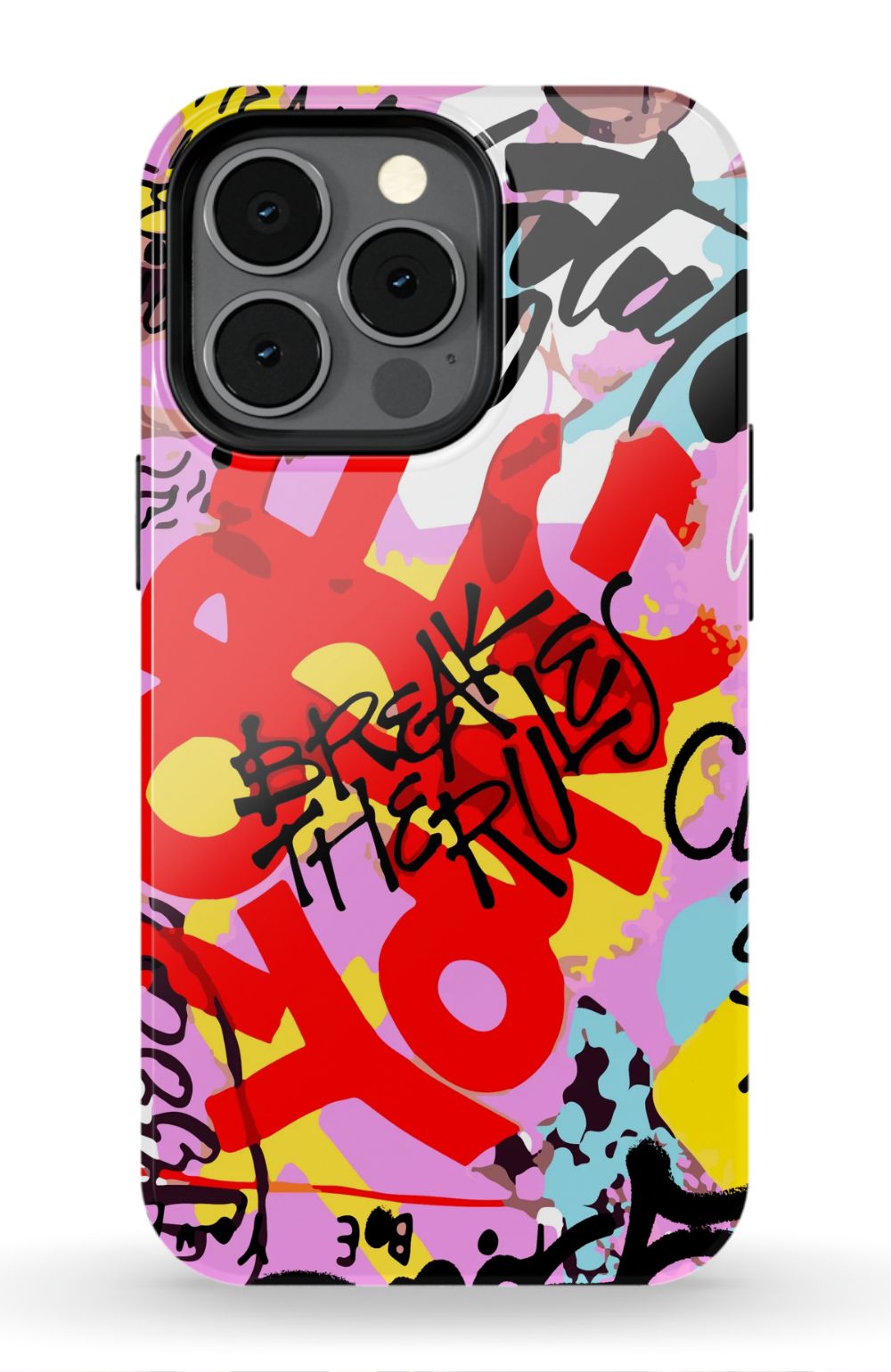 Break The Rules Graffiti Phone Case - B7Cases