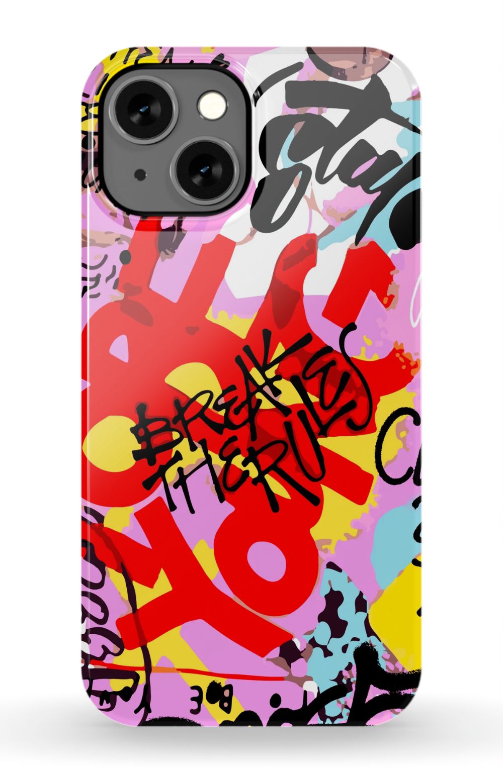 Break The Rules Graffiti Phone Case - B7Cases