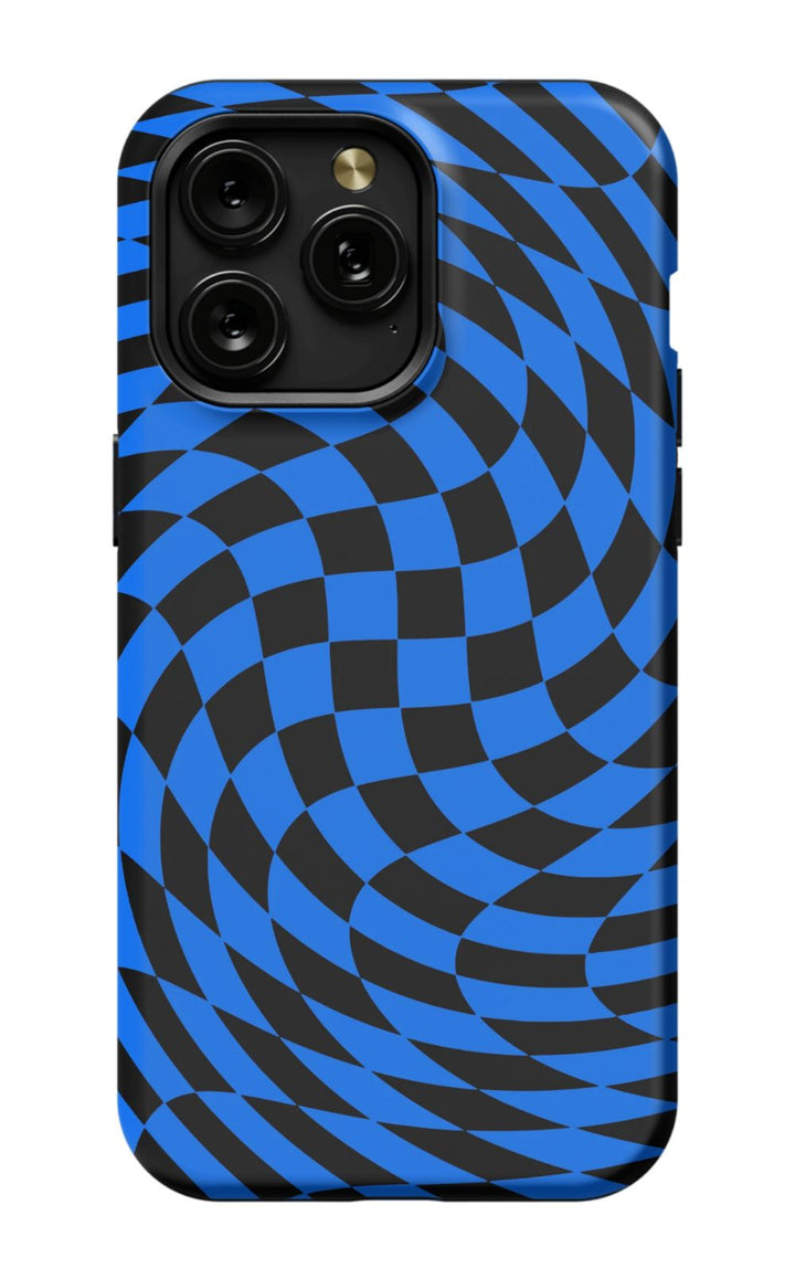 Twisted Blue Checkered Phone Case - B7Cases