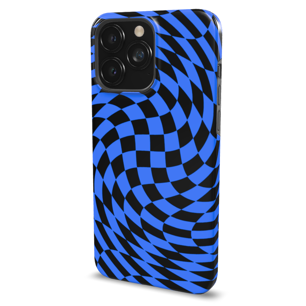 Twisted Blue Checkered Phone Case - B7Cases