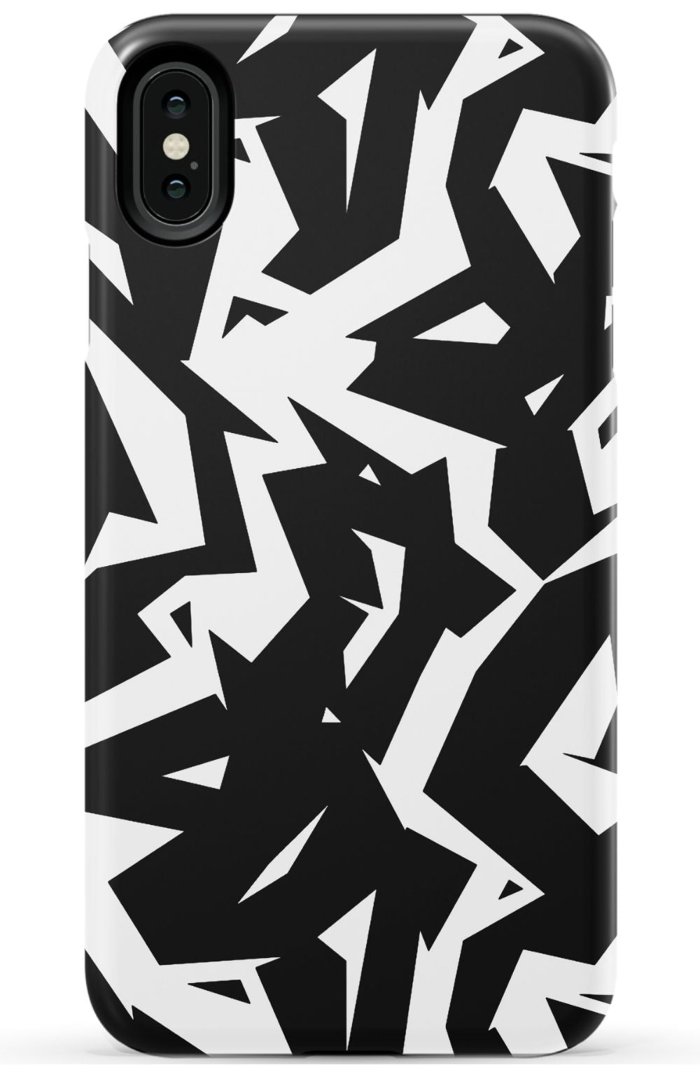 Black White Fragments Phone Case - B7Cases
